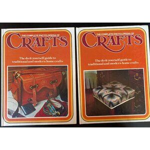 2 Vintage Books The Complete Encyclopedia of Crafts Vol 18 & 19 Hardcover 1975